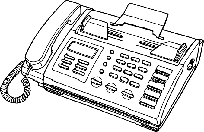 Fax Machine Illustration